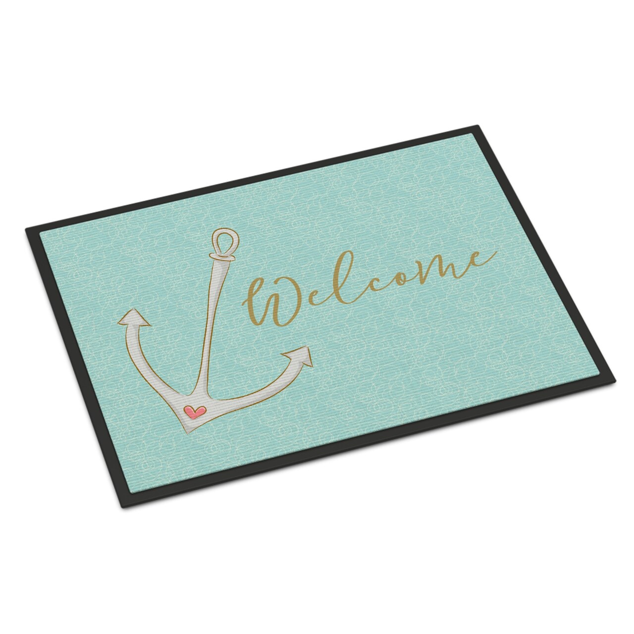 "Caroline's Treasures Anchor Welcome Doormat 24"" x 36"" Multicolor"
